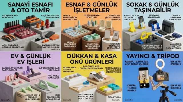 Esnaf, Oto Tamir & Dükkan - Vural 3D baskı ürünleri