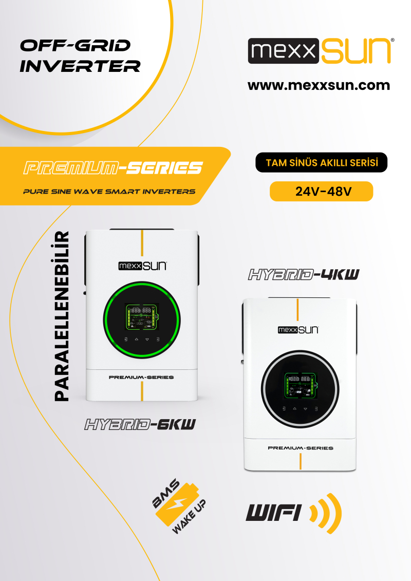 MEXX-P6kW - Premium 48V 6kW (Paralel /Wi-Fi/ Dual Output) - detay görseli