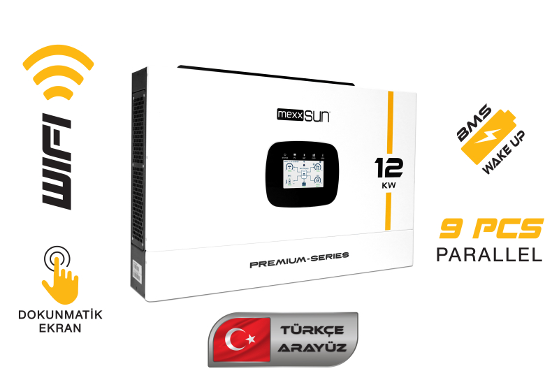 MEXX-P12kW - Premium 48V 12kW (Paralel /Wi-Fi/ Dual Output) - görsel 2