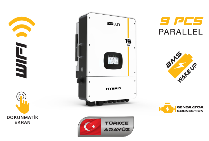 MEXXSUN 15 KW Hibrit Trifaze LV (48V) - görsel 2