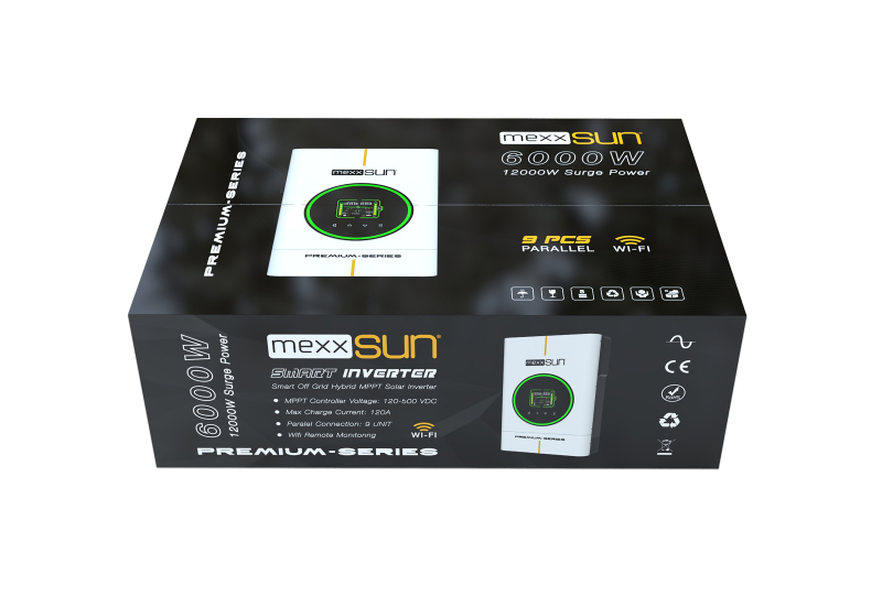 MEXX-P6kW - Premium 48V 6kW (Paralel /Wi-Fi/ Dual Output) - görsel 6
