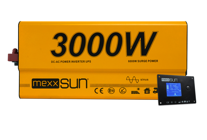 MEXXSUN Tam Sinüs UPS (Remote Ekran) 12V 3000W - Karavan Elektrik Sistemleri