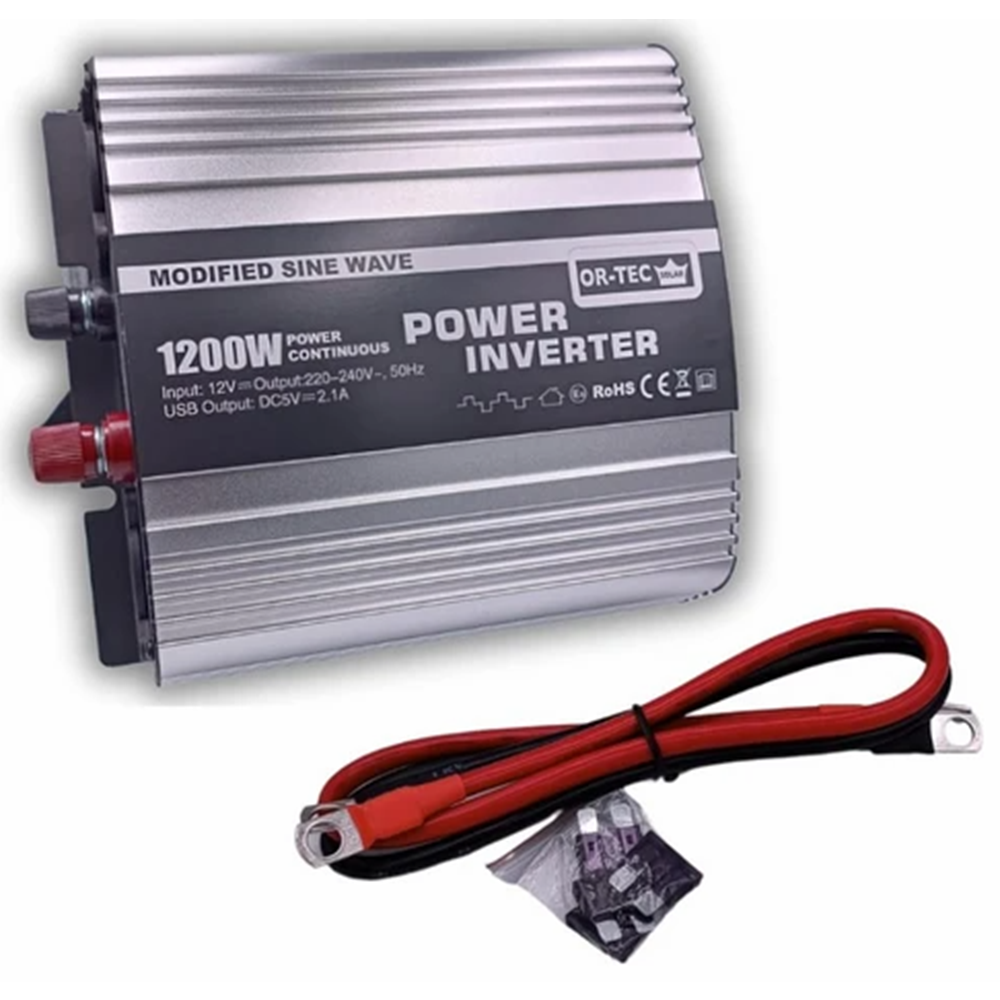 Ali Vural Enerji ORTEC SOLAR 12V 1200WATT MODİFİYE SİNÜS İNVERTER - Komle Solar Paketler